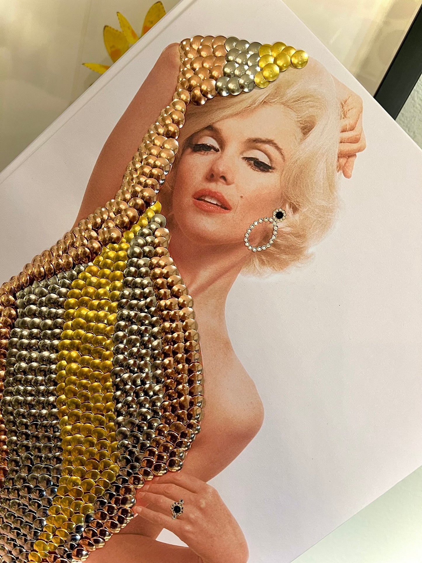 Marilyn Diamonds Studded Coffee table Book - Monica Santos Art