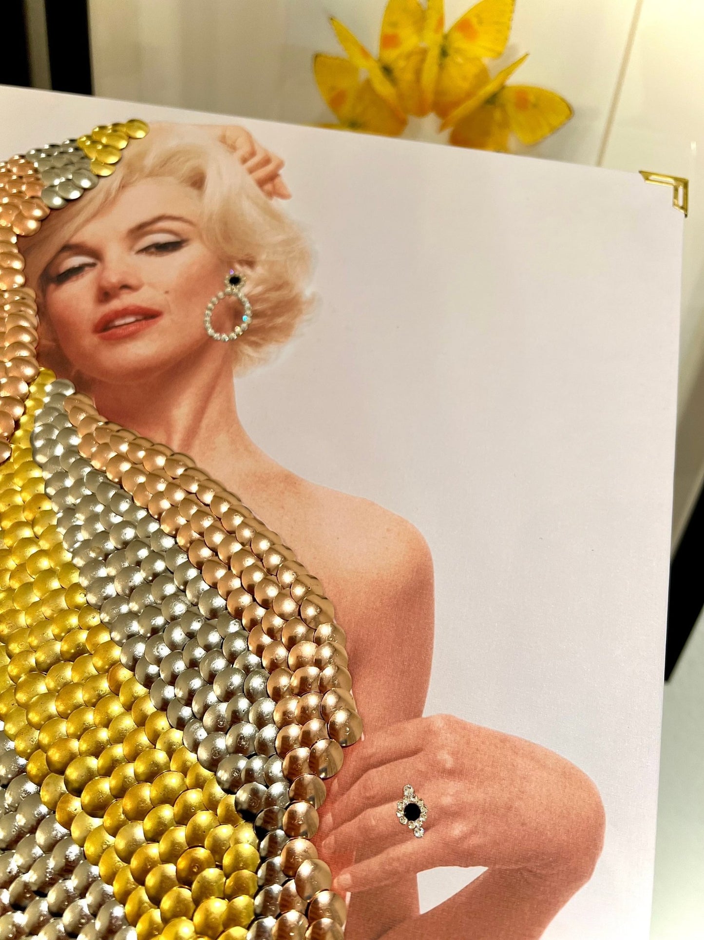 Marilyn Diamonds Studded Coffee table Book - Monica Santos Art