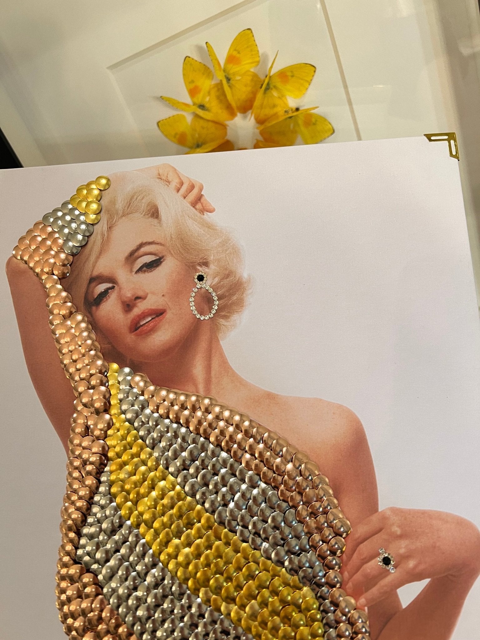 Marilyn Diamonds Studded Coffee table Book - Monica Santos Art