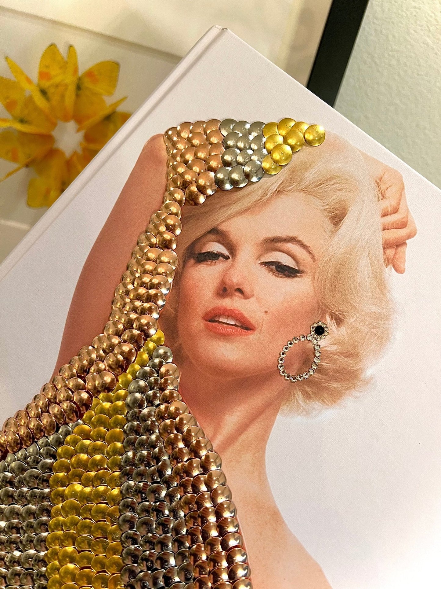 Marilyn Diamonds Studded Coffee table Book - Monica Santos Art