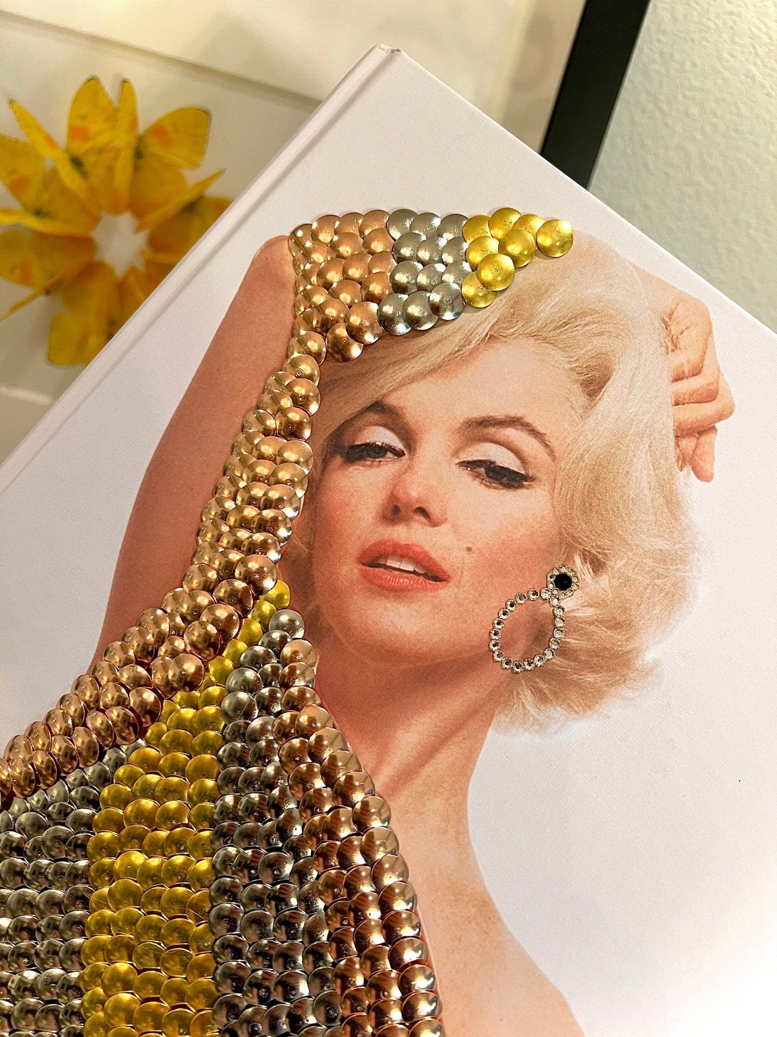 Marilyn Diamonds Studded Coffee table Book - Monica Santos Art