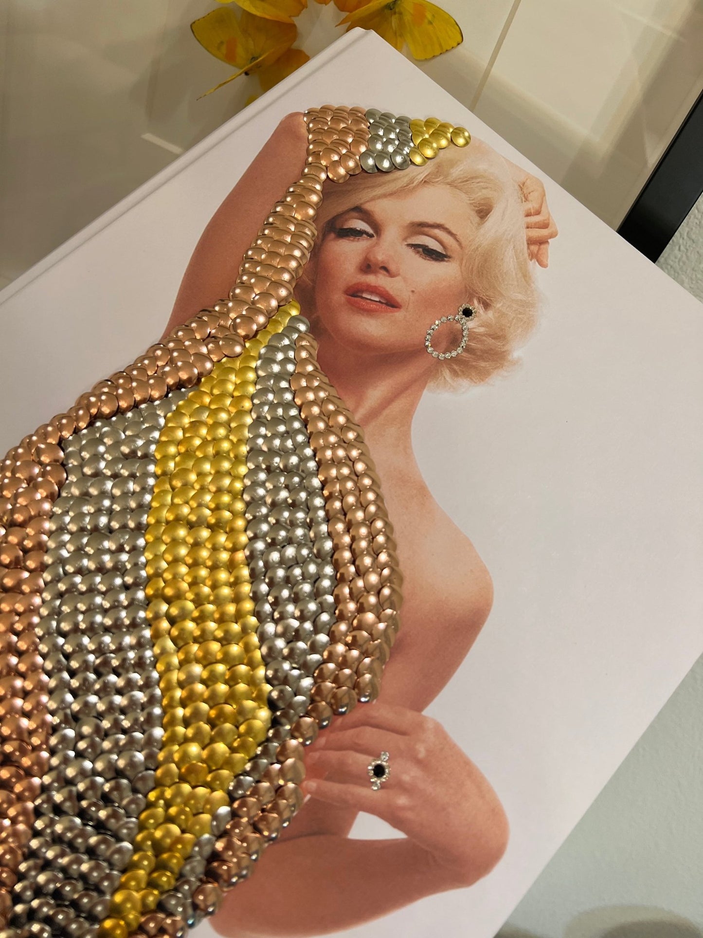 Marilyn Diamonds Studded Coffee table Book - Monica Santos Art