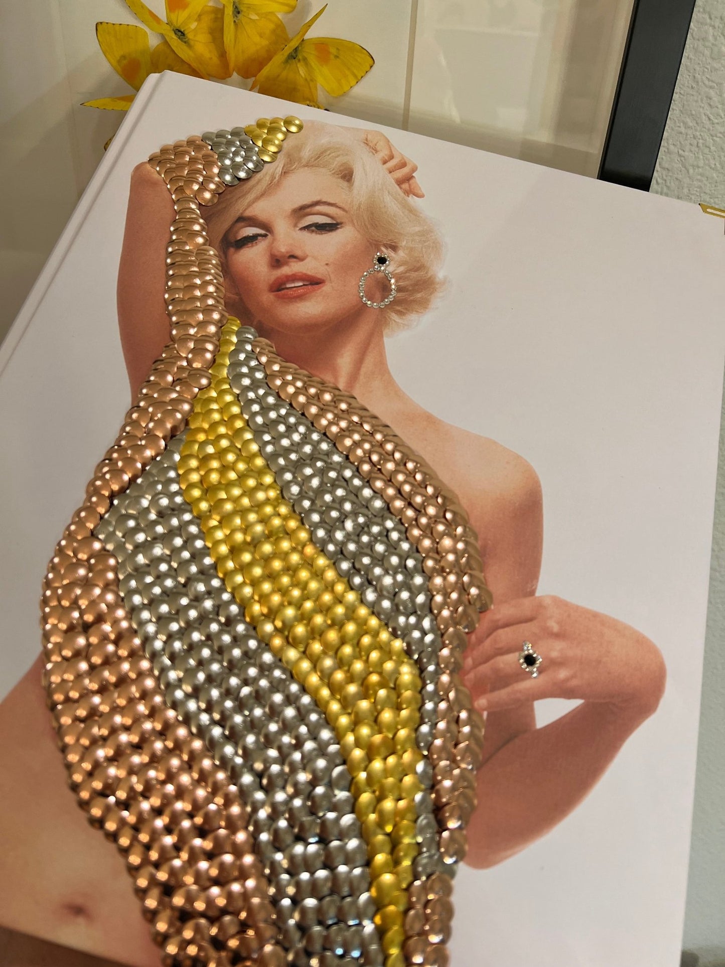 Marilyn Diamonds Studded Coffee table Book - Monica Santos Art