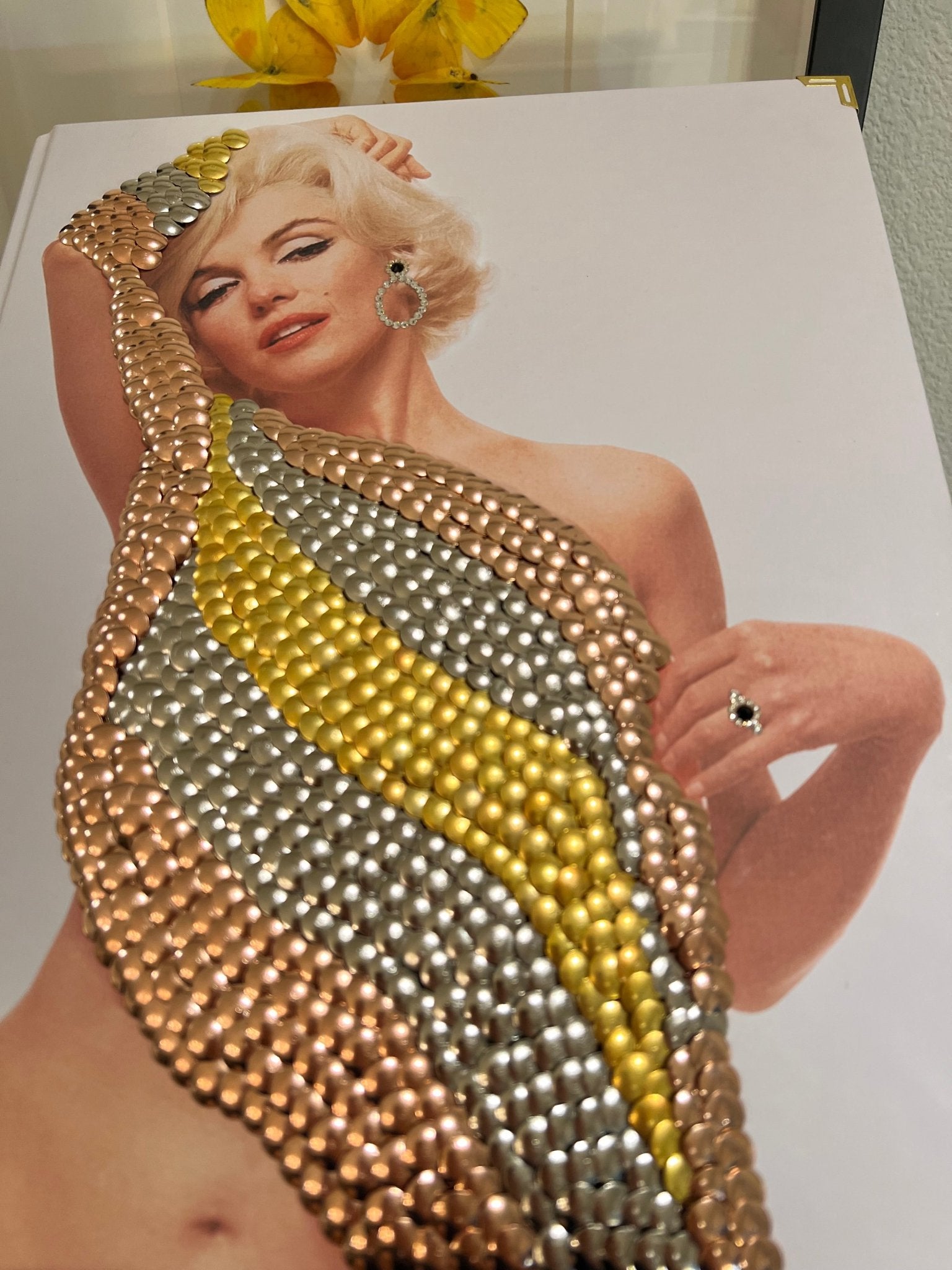 Marilyn Diamonds Studded Coffee table Book - Monica Santos Art