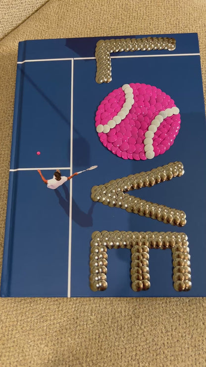L🎾VE Tennis Pink Studded Coffee Table Book