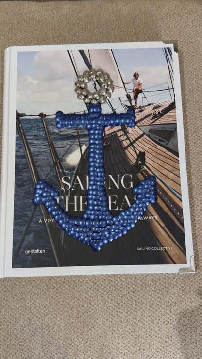 Blue Anchor Studded Tabletop Book