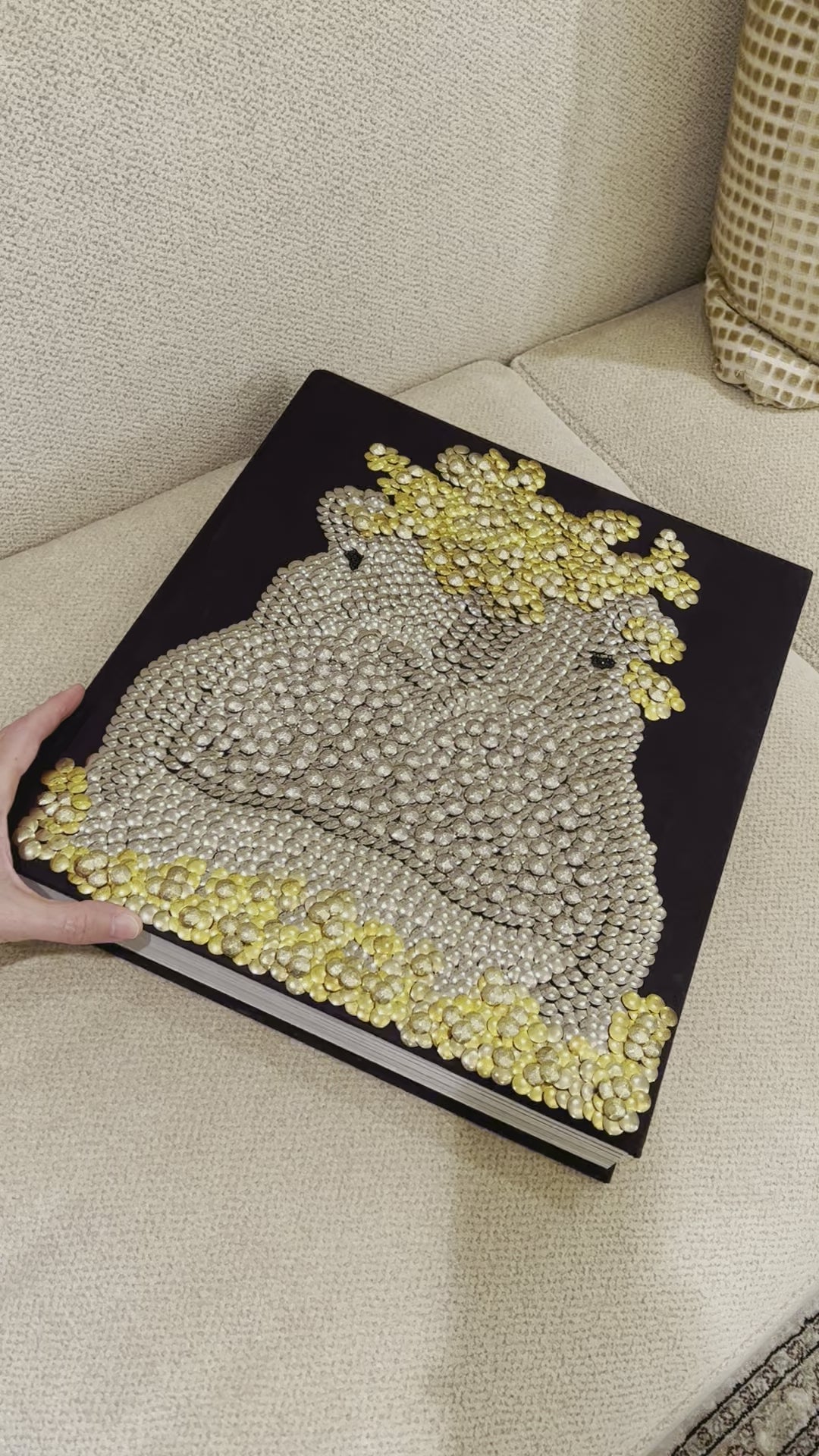 Hippo Studded Coffee Table Book