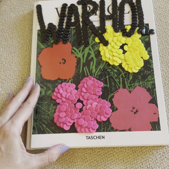 Warhol Flowers Studded Coffee Table Book