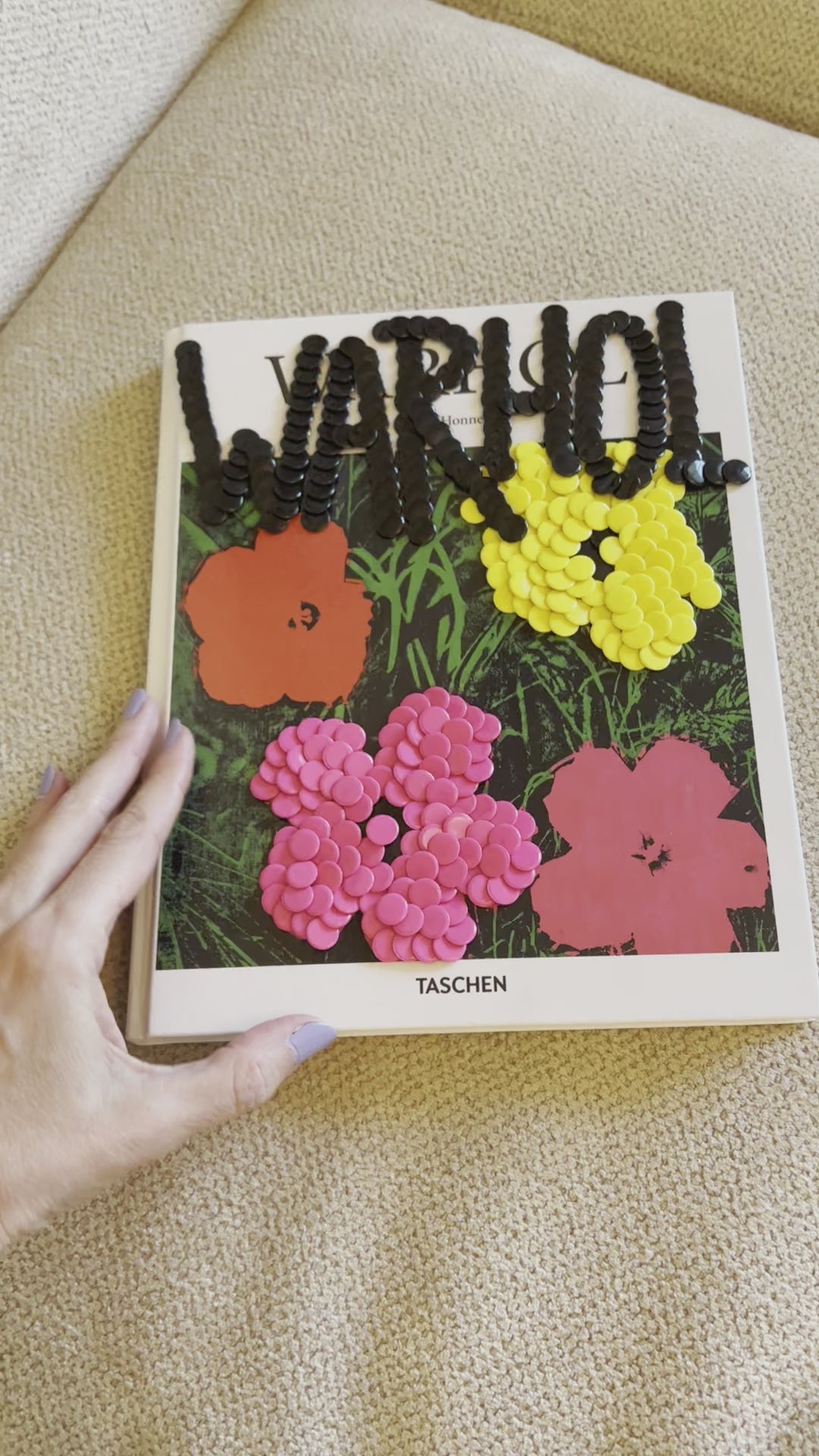 Warhol Flowers Studded Coffee Table Book