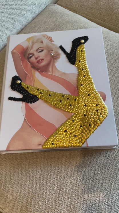 Marilyn Polka-Dot Legs Studded Coffee Table Book