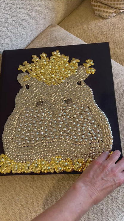 Hippo Studded Coffee Table Book
