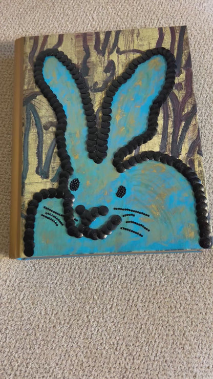 Little Blue Bunny Studded Coffee Table Book