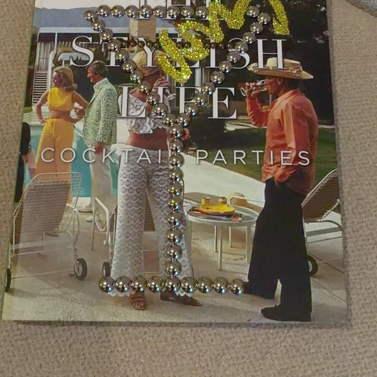 Crystal embellished gin martini coffee table book video showcase