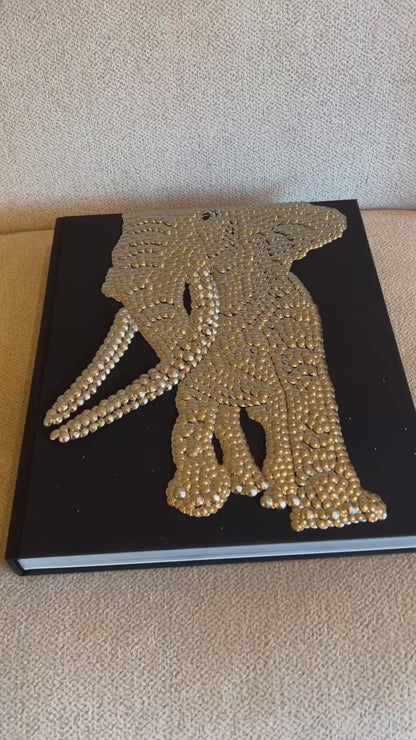 Elephant Studded Coffee Table Book