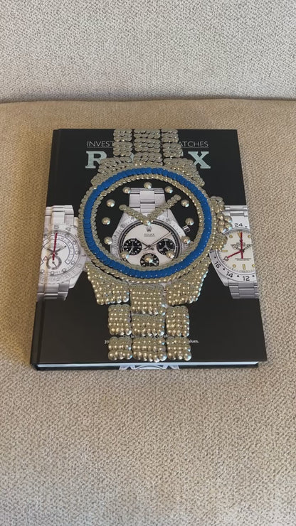 Blue Bezel Watch Studded Coffee Table Book