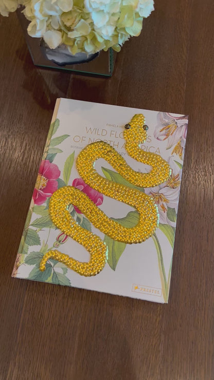 Gold Snake Studded Coffee Table Book