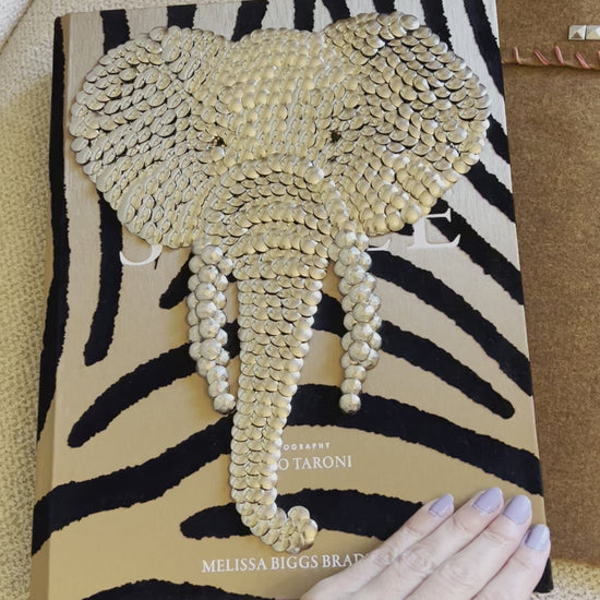 Elephant Studded Coffee Table Book