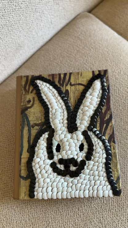 Little White Bunny Studded Coffee Table Book