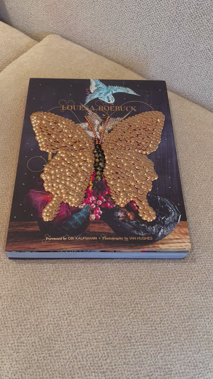 Rose Gold Butterfly Studded Coffee Table Book