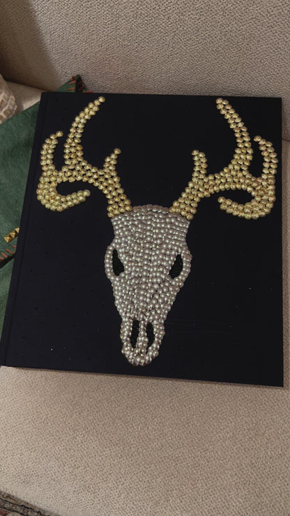 Deer Skull Studded Coffee Table Book