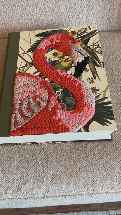 Pink Flamingo Studded Coffee Table Book