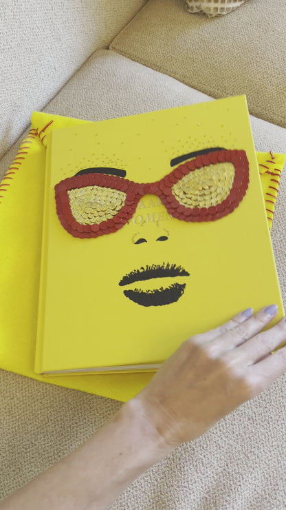 Red Sunglasses Studded Coffee Table Book