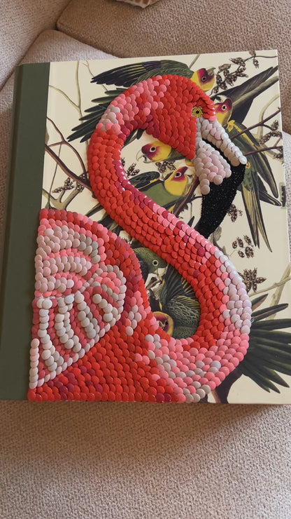 Pink Flamingo Studded Coffee Table Book