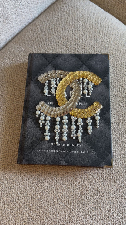 White Pearl Drip CHNEL Little Studded Book