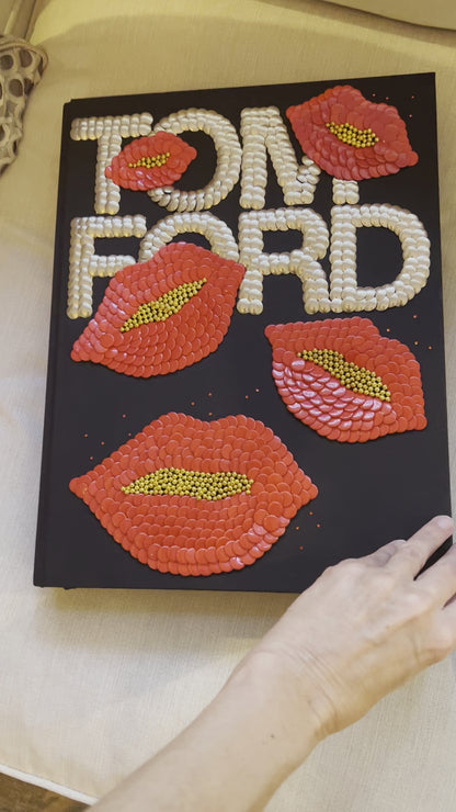 Lips Studded Coffee Table Book