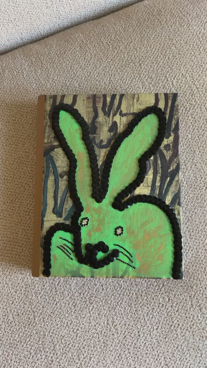 Little Green Bunny Studded Book