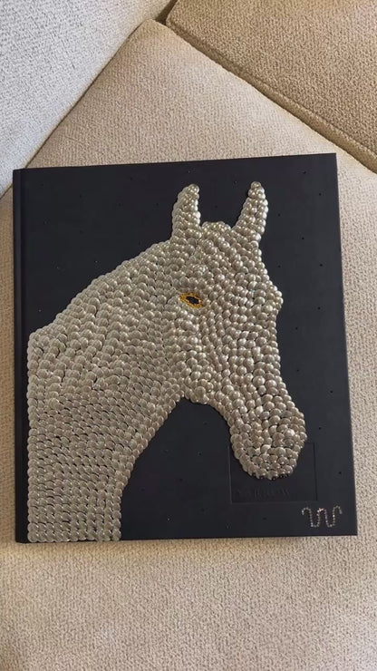 Horse Studded Coffee Table Book