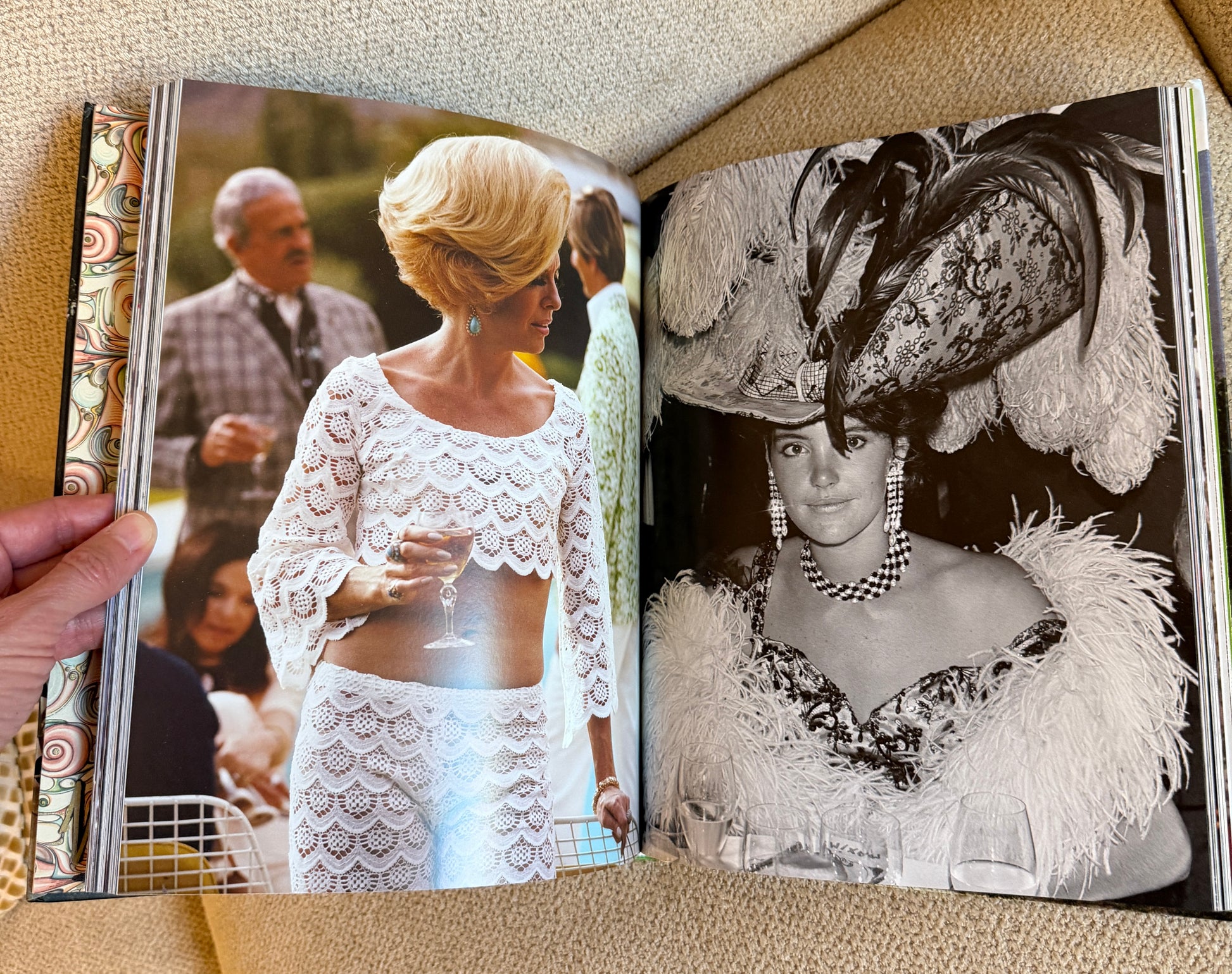 Stylish Life Cocktail Parties book transformed into crystal book art