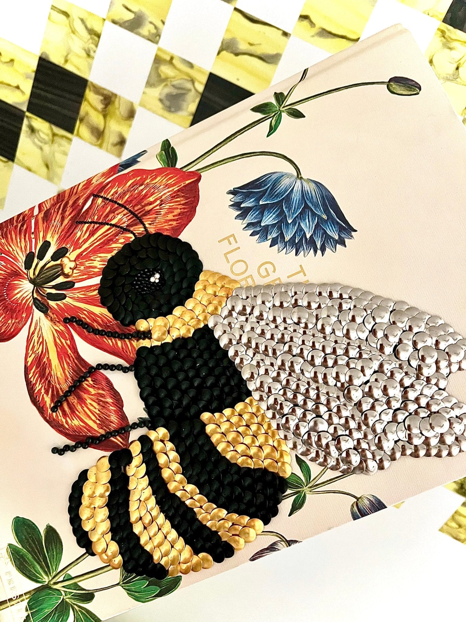 Bumblebee Studded Coffee Table Book - Monica Santos Art