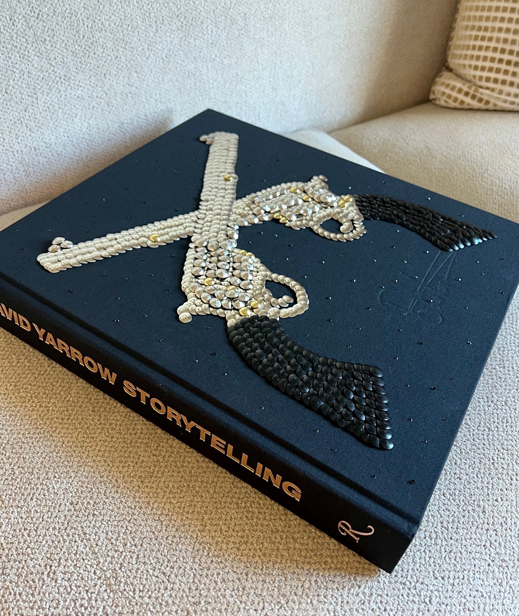 Crossed Revolvers Studded Coffee Table Book - Monica Santos Art