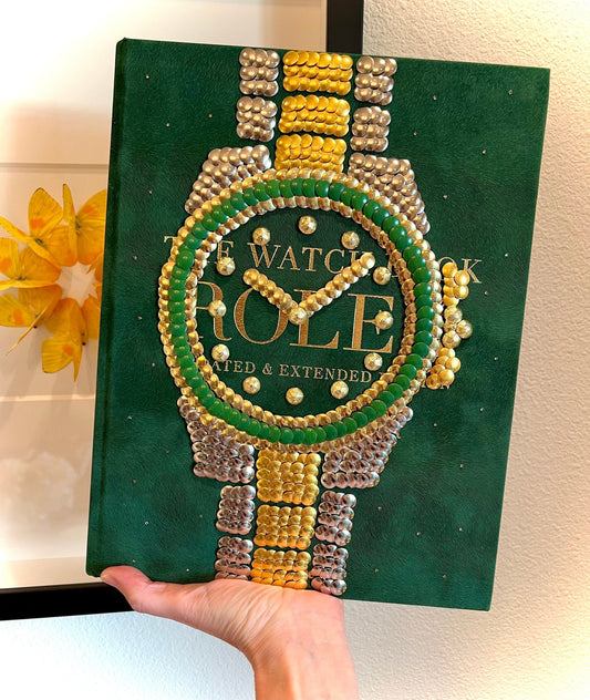 Green Band Watch Studded Coffee Table Book - Monica Santos Art