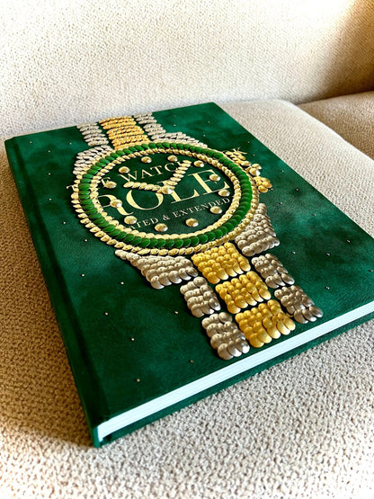 Green Band Watch Studded Coffee Table Book - Monica Santos Art