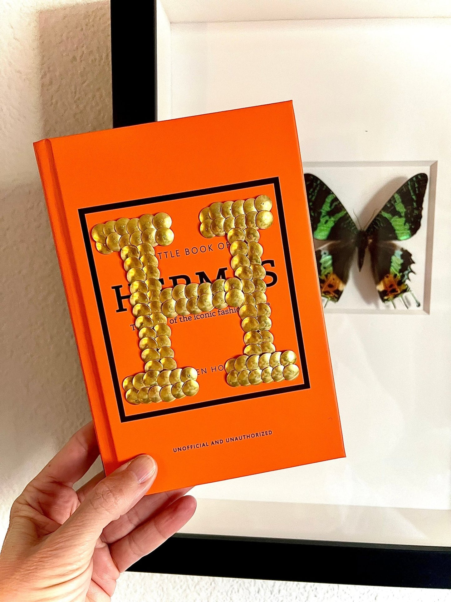 Hermès Logo Little Studded Book - Monica Santos Art