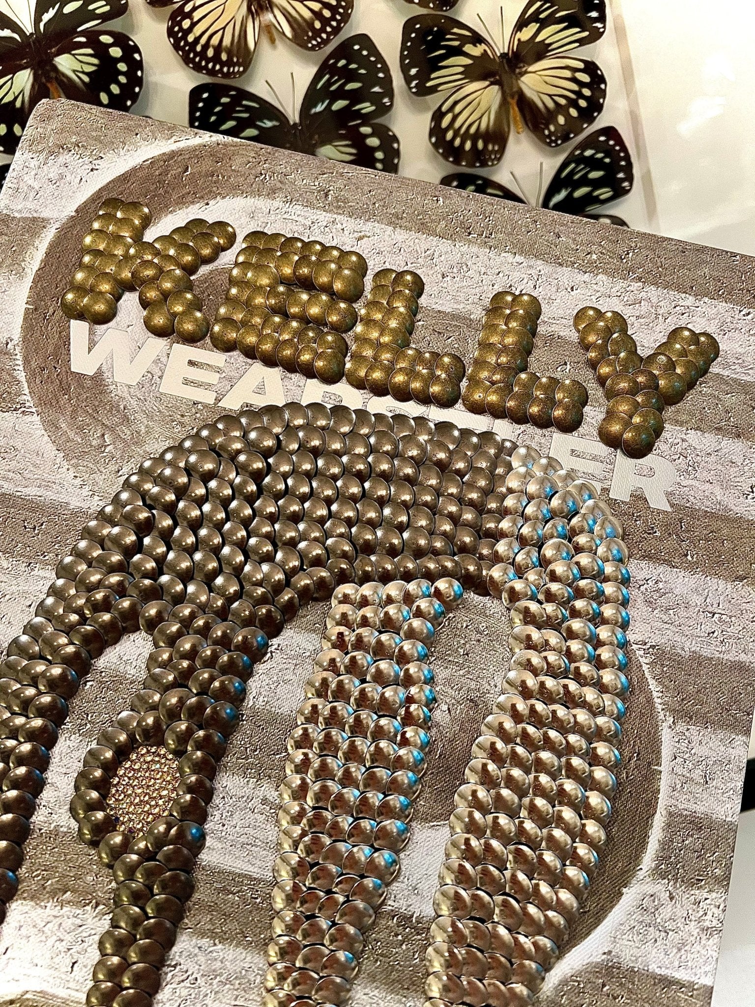 Kelly Sculpture Studded Coffee Table Book - Monica Santos Art