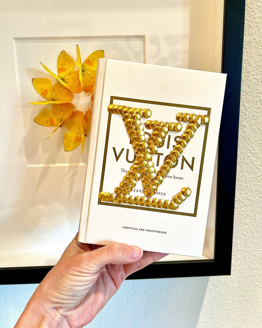 LV Logo Little Studded Book - Monica Santos Art