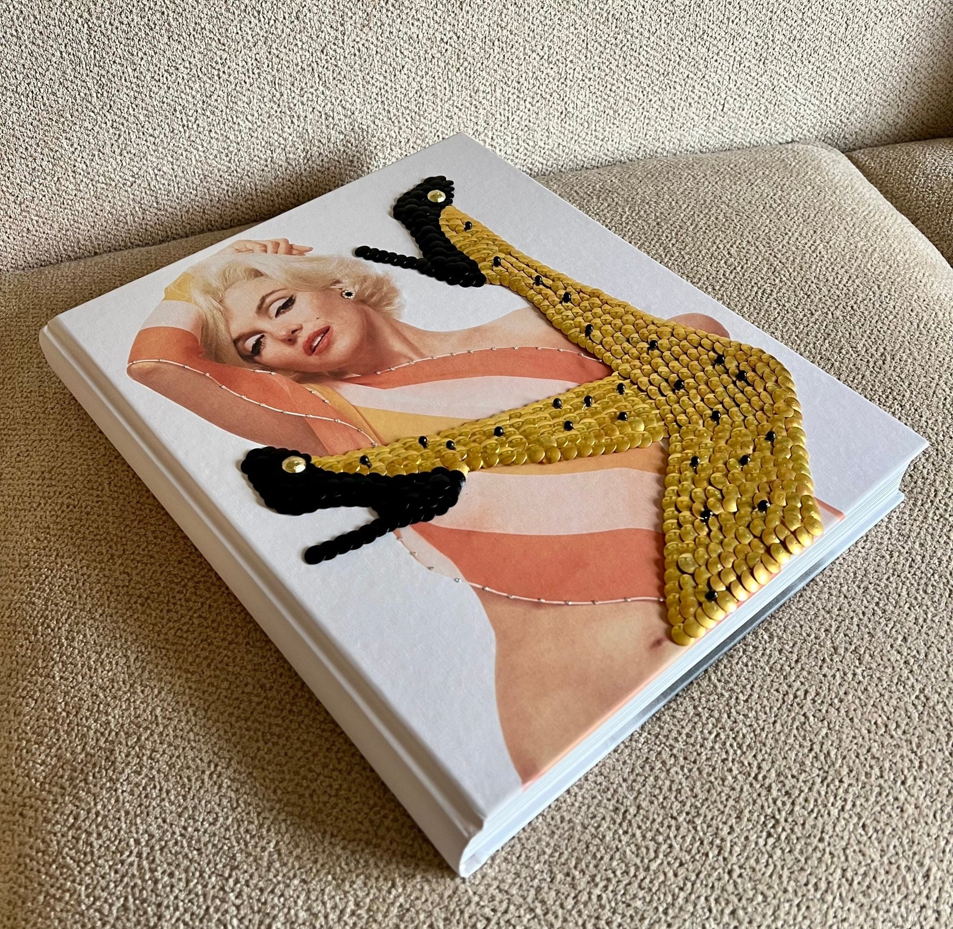 Marilyn Poke-Dot Legs Studded Coffee Table Book - Monica Santos Art