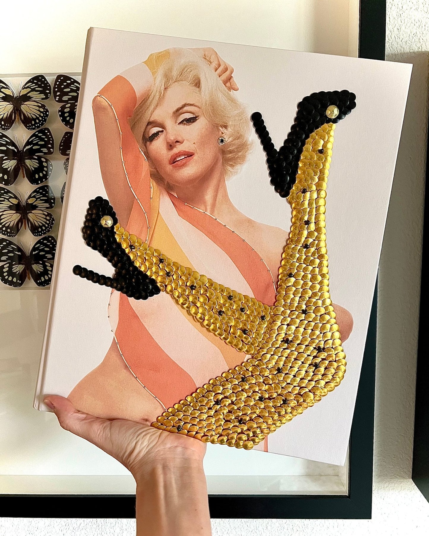 Marilyn Poke-Dot Legs Studded Coffee Table Book - Monica Santos Art