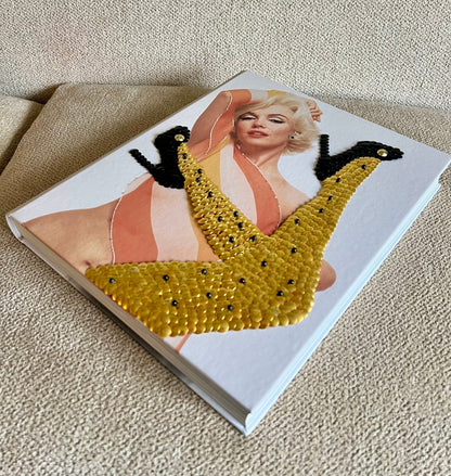 Marilyn Poke-Dot Legs Studded Coffee Table Book - Monica Santos Art