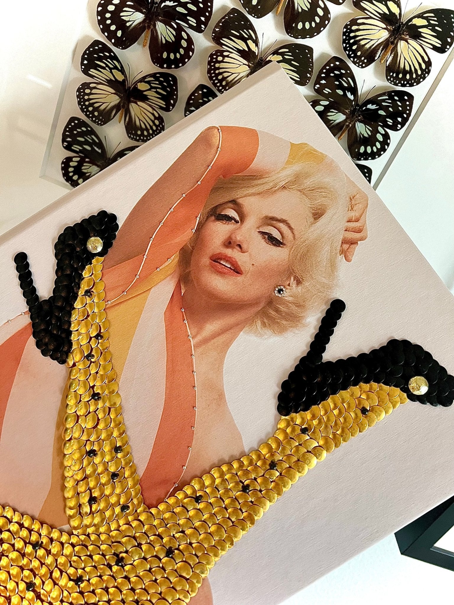 Marilyn Poke-Dot Legs Studded Coffee Table Book - Monica Santos Art