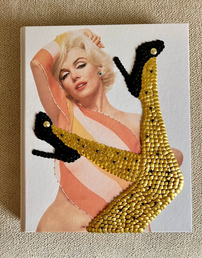 Marilyn Poke-Dot Legs Studded Coffee Table Book - Monica Santos Art