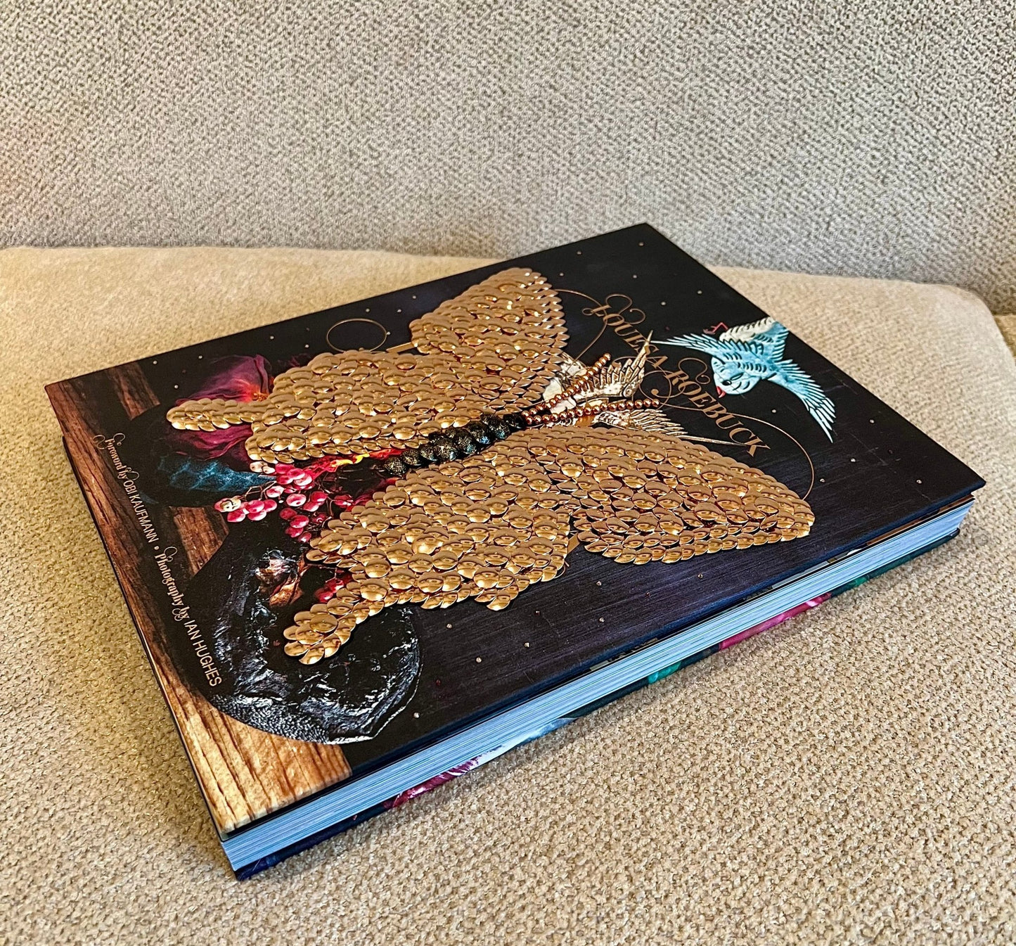 Rose Gold Butterfly Studded Coffee Table Book - Monica Santos Art