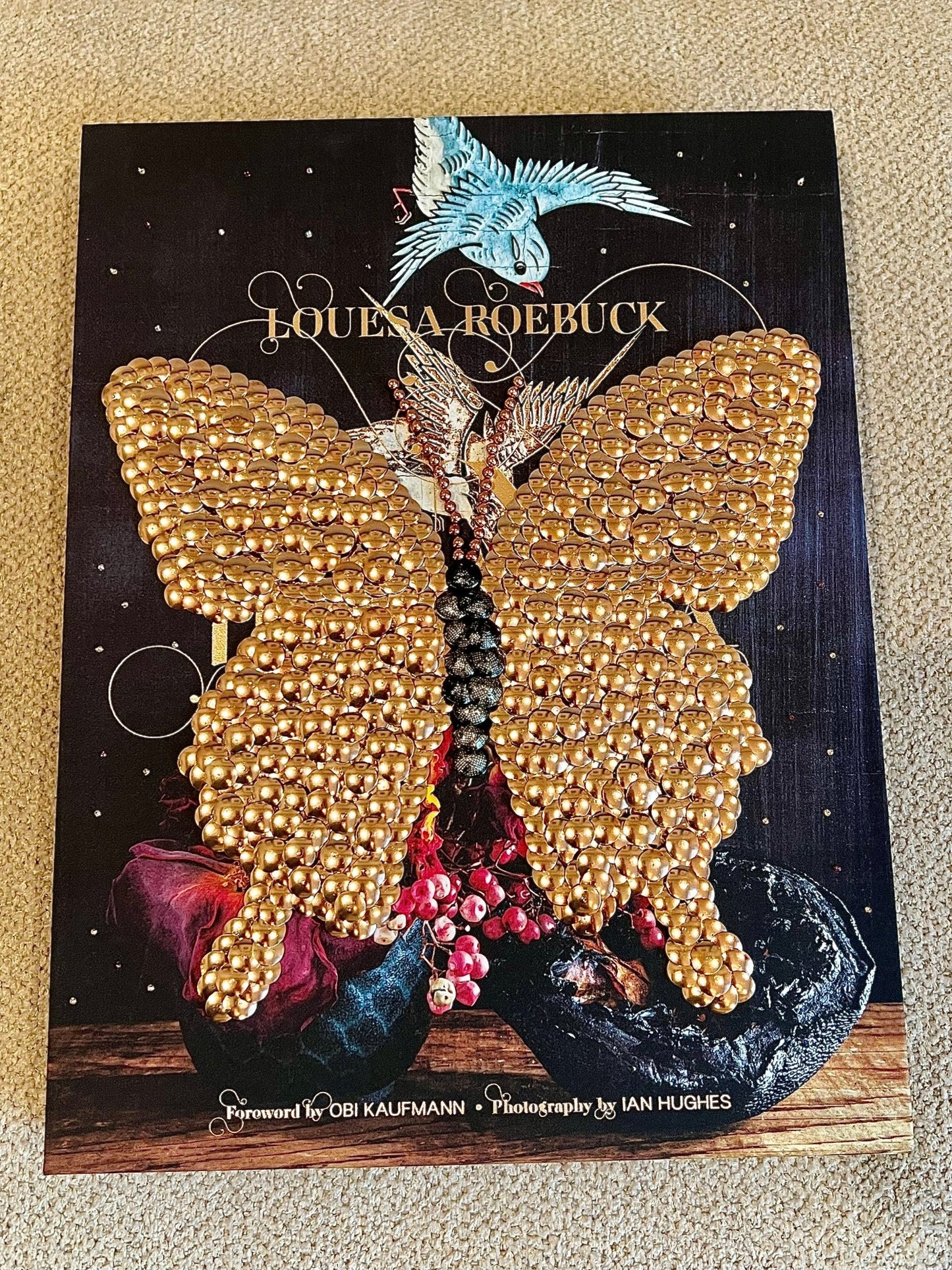 Rose Gold Butterfly Studded Coffee Table Book - Monica Santos Art