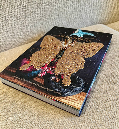 Rose Gold Butterfly Studded Coffee Table Book - Monica Santos Art