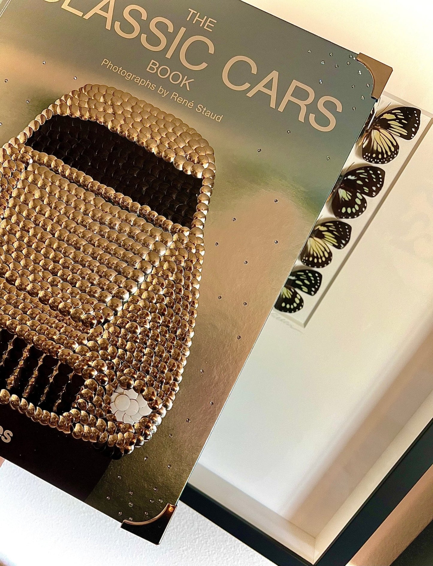 Silver Car Studded Coffee Table Book - Monica Santos Art