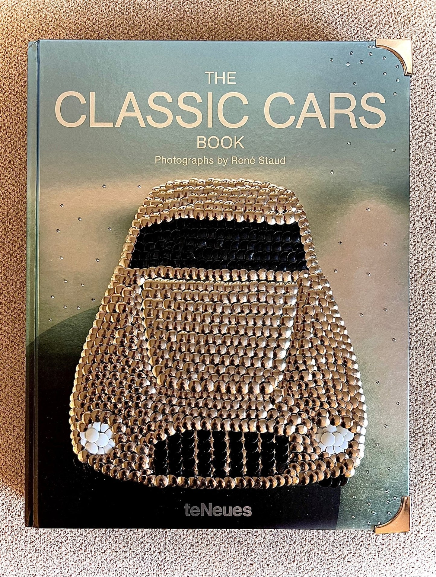 Silver Car Studded Coffee Table Book - Monica Santos Art