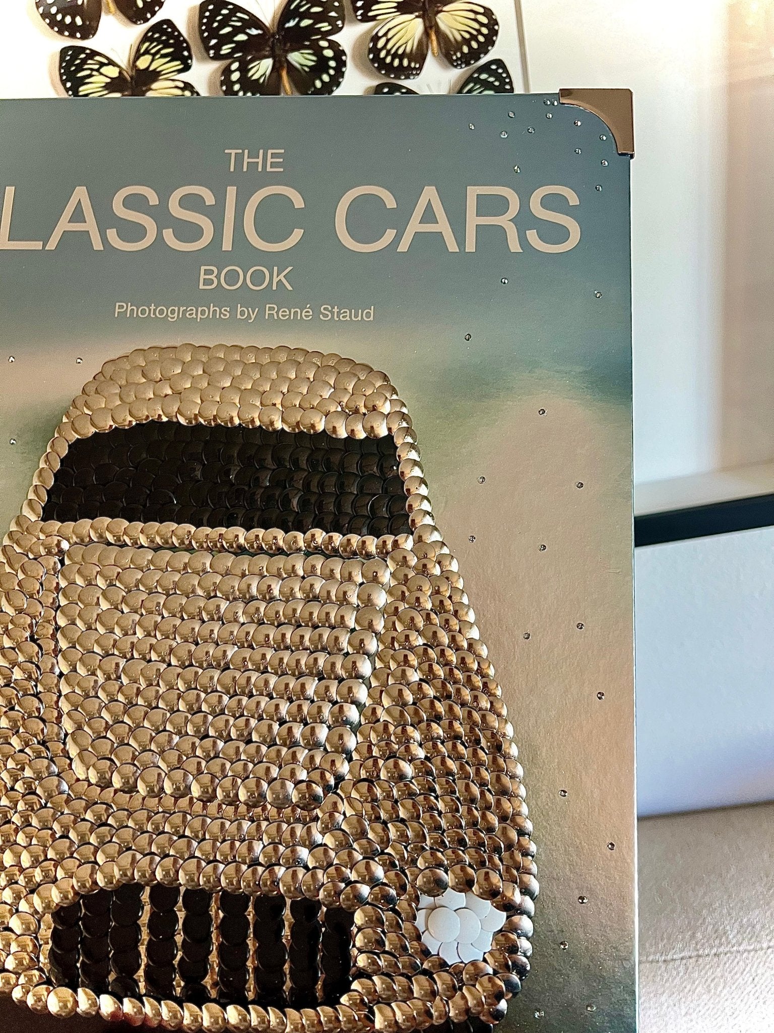 Silver Car Studded Coffee Table Book - Monica Santos Art